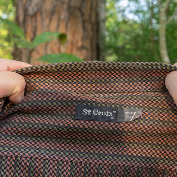 St Croix Dress Shirt (brown/green) - Picture 3 of 3